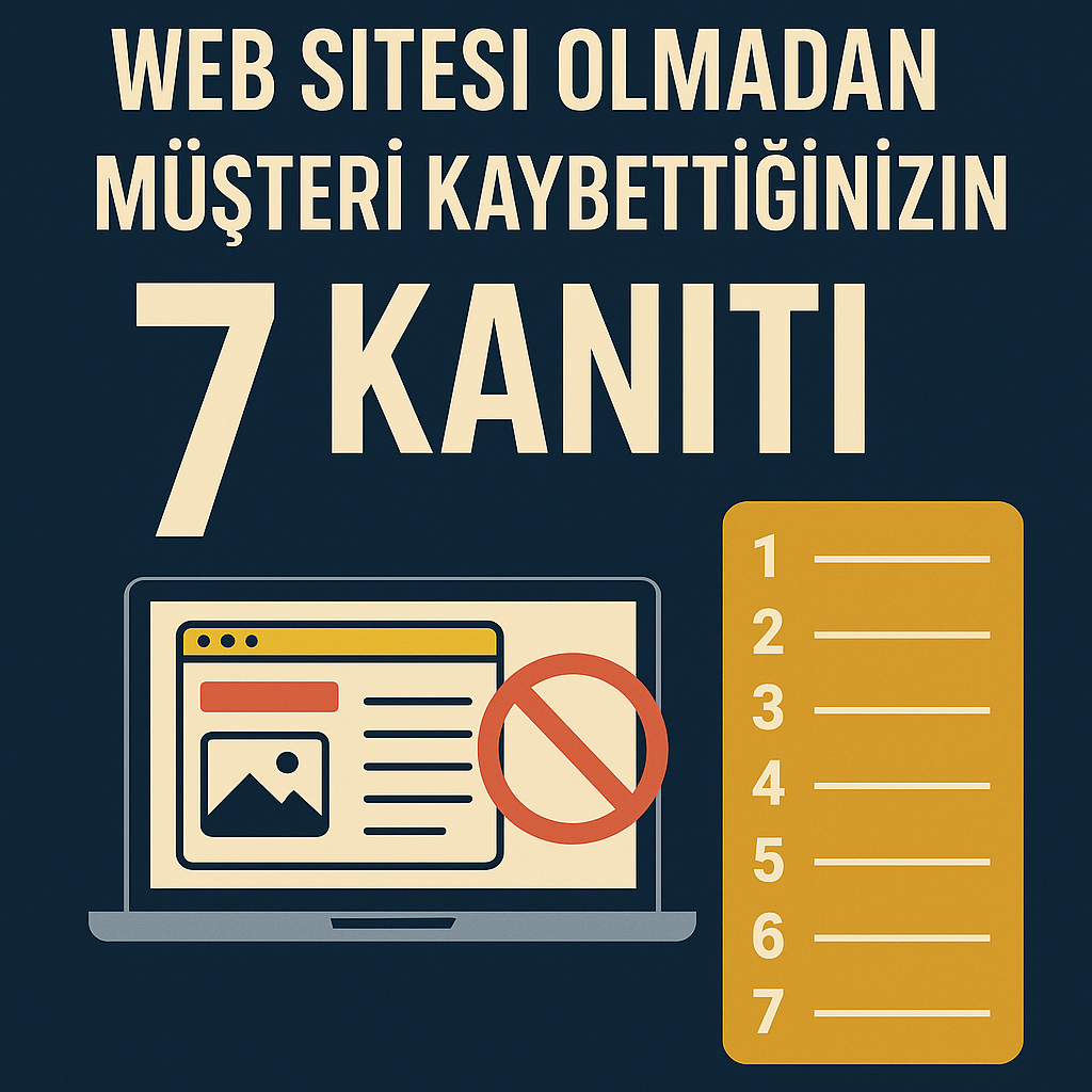 Web Sitesi Olmadan Müşteri Kaybettiğinizin 7 Kanıtı