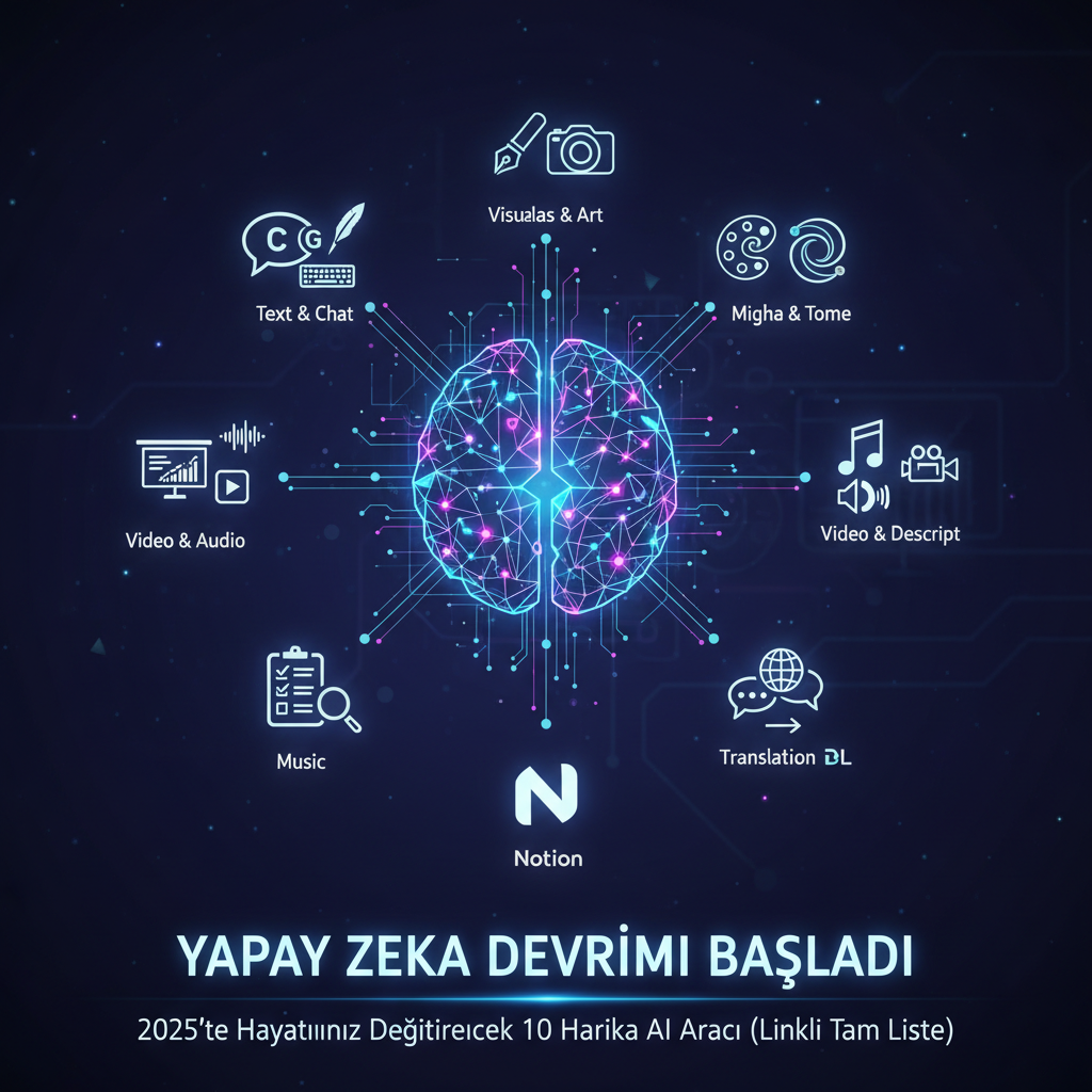 Yapay Zeka Devrimi Başladı: 2025'te Hayatınızı Değiştirecek 10 Harika AI Aracı
