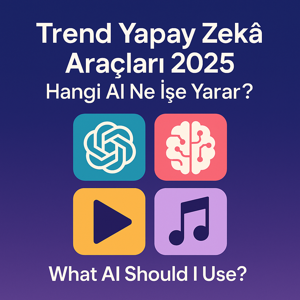 2025’in En Trend Yapay Zekâları: Hangi AI Ne İşe Yarar?